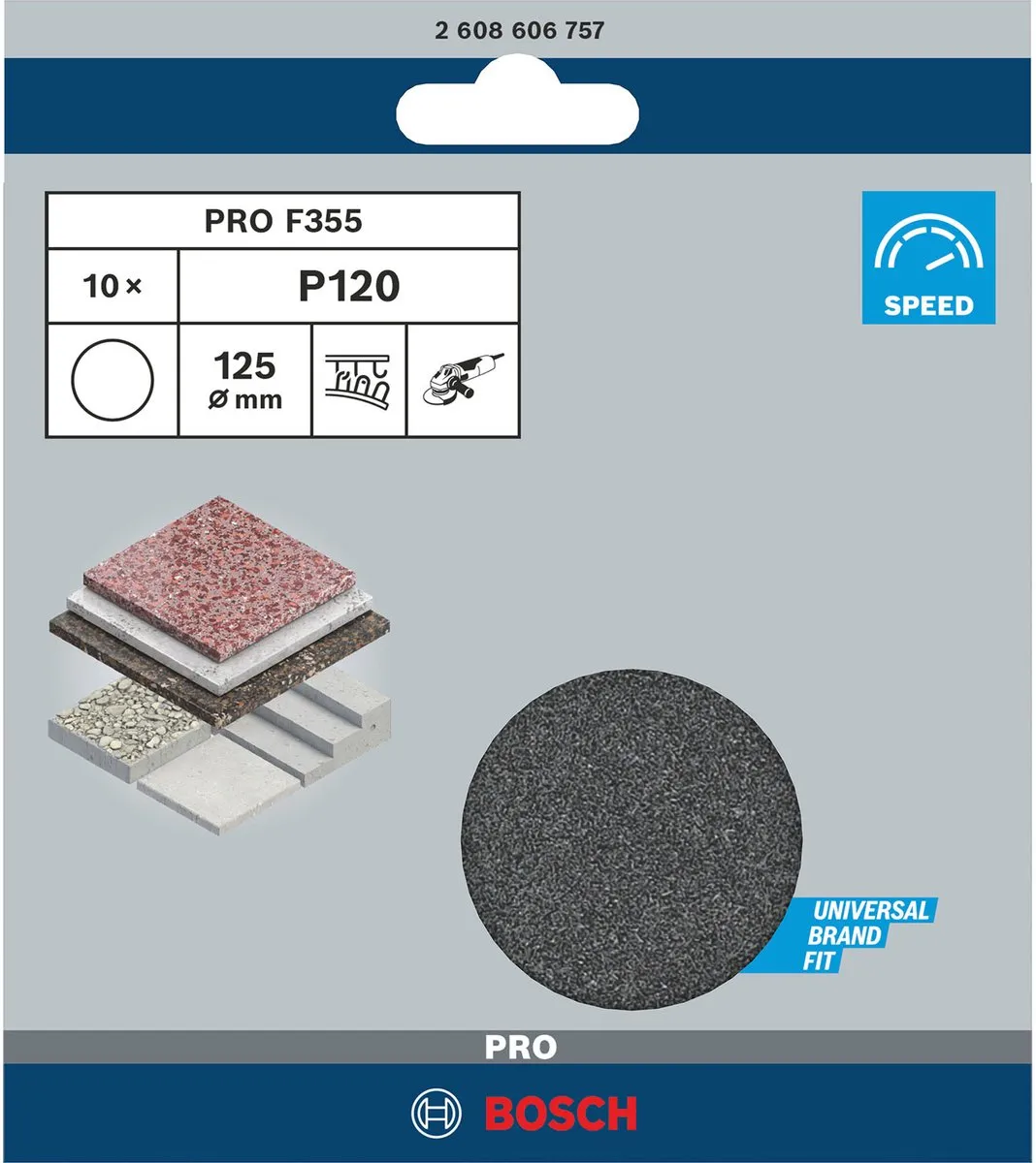 Bosch Professional Schuurbladen 125mm Coatings - 10 Stuks