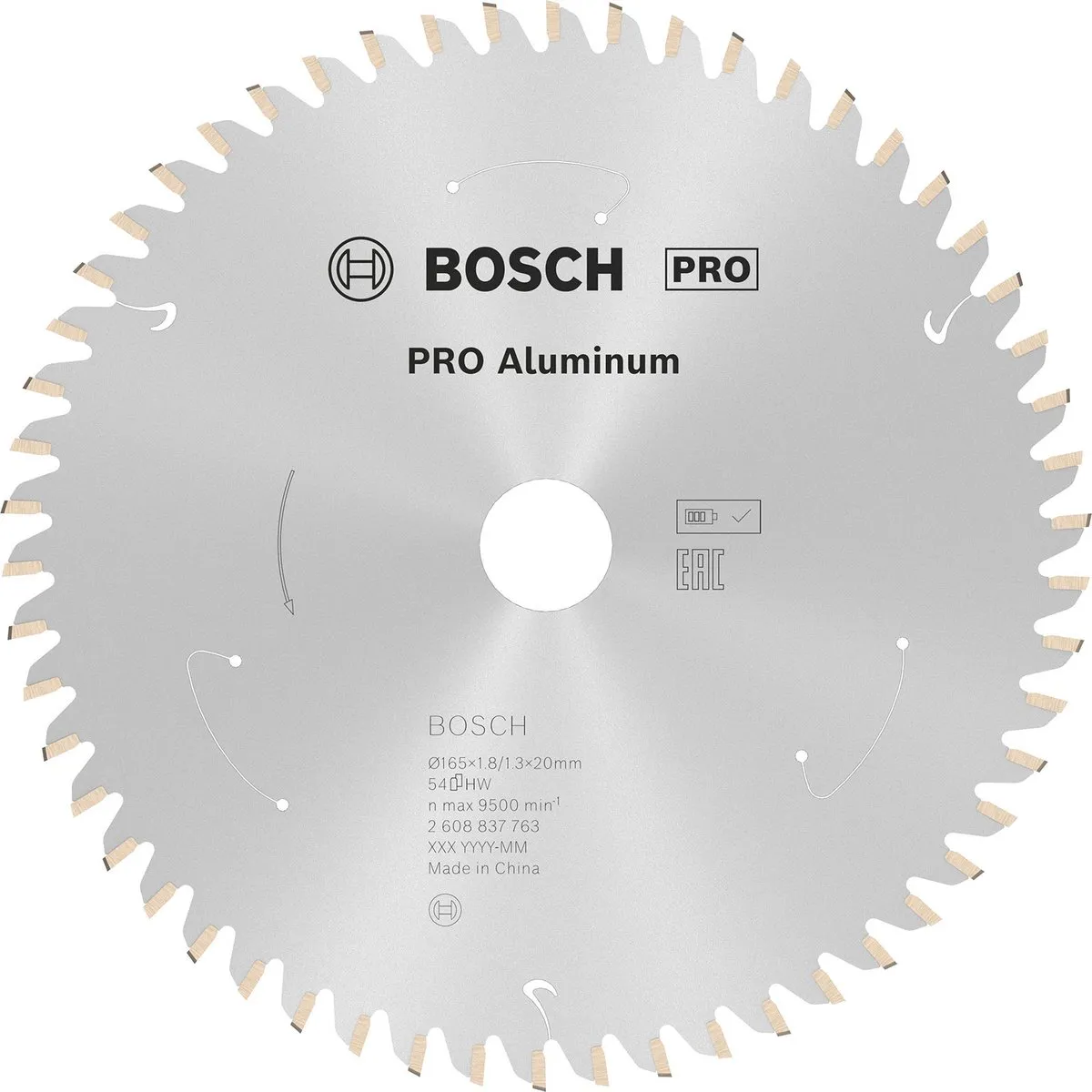 Bosch Professional Cirkelzaagblad Aluminium 165mm
