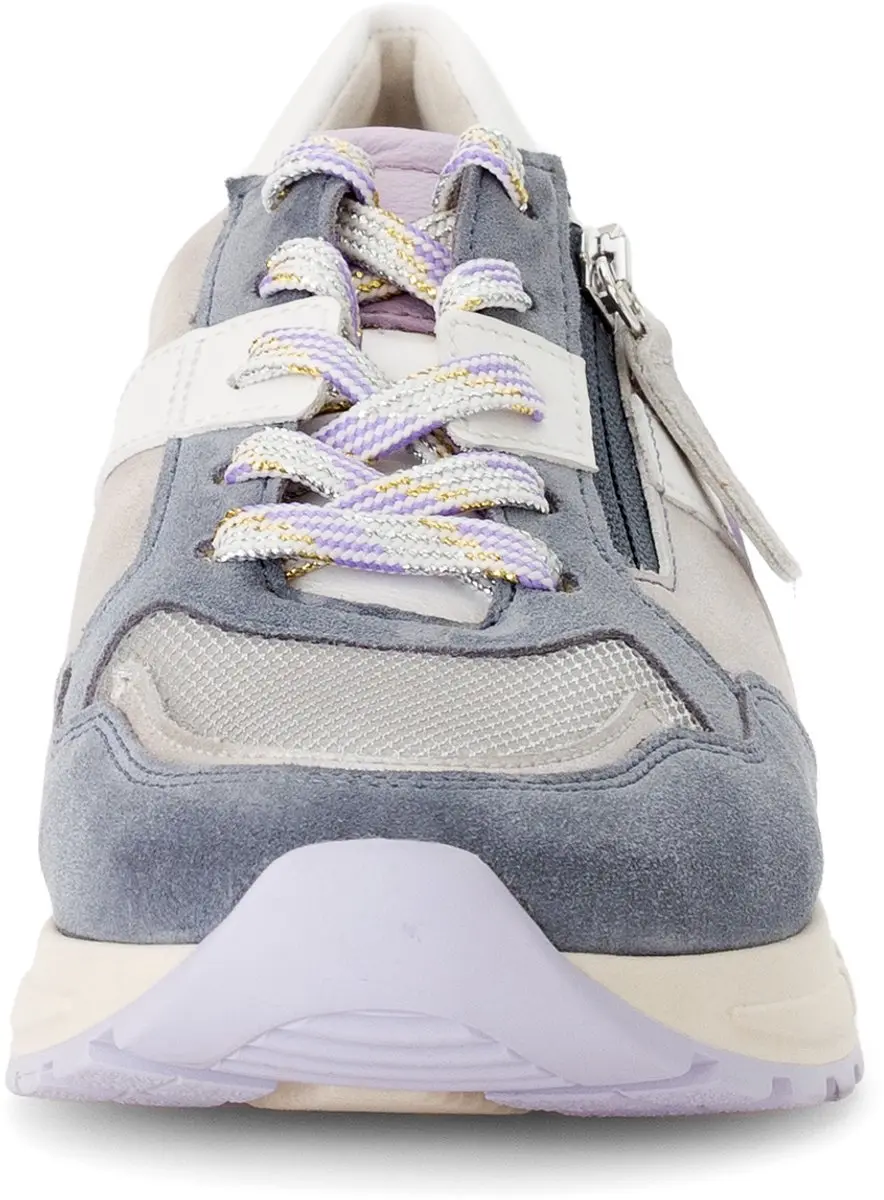 Gabor Dames Sneakers Suede - Blauw - Maat 38 - afbeelding 3 van 6