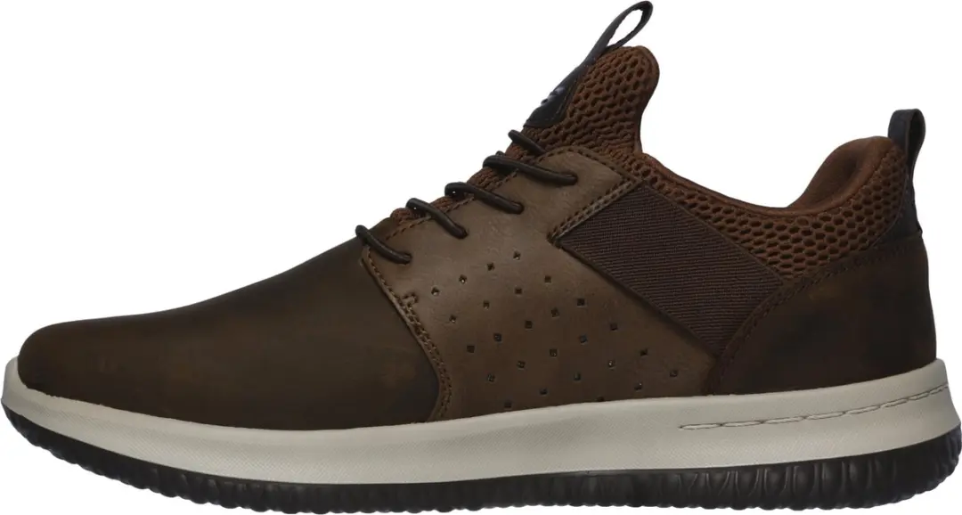 Skechers Delson Axton Heren Sneakers - 45 - Cognac - afbeelding 4 van 6