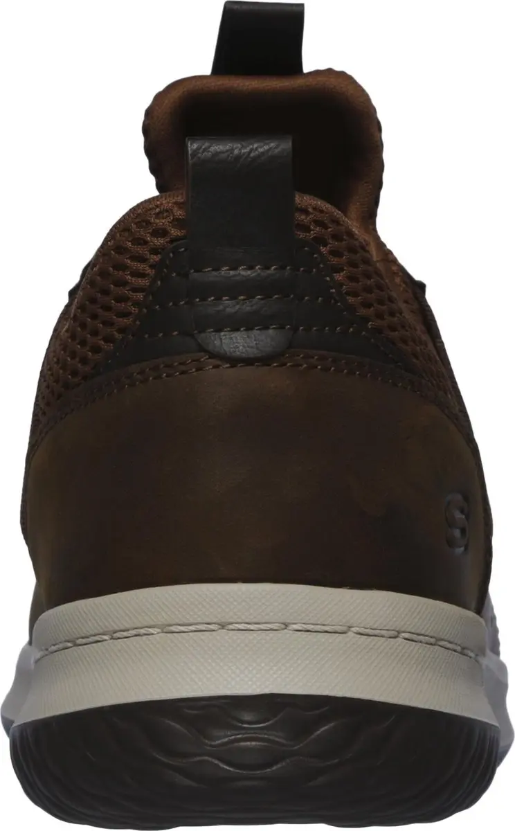 Skechers Delson Axton Heren Sneakers - 45 - Cognac - afbeelding 6 van 6