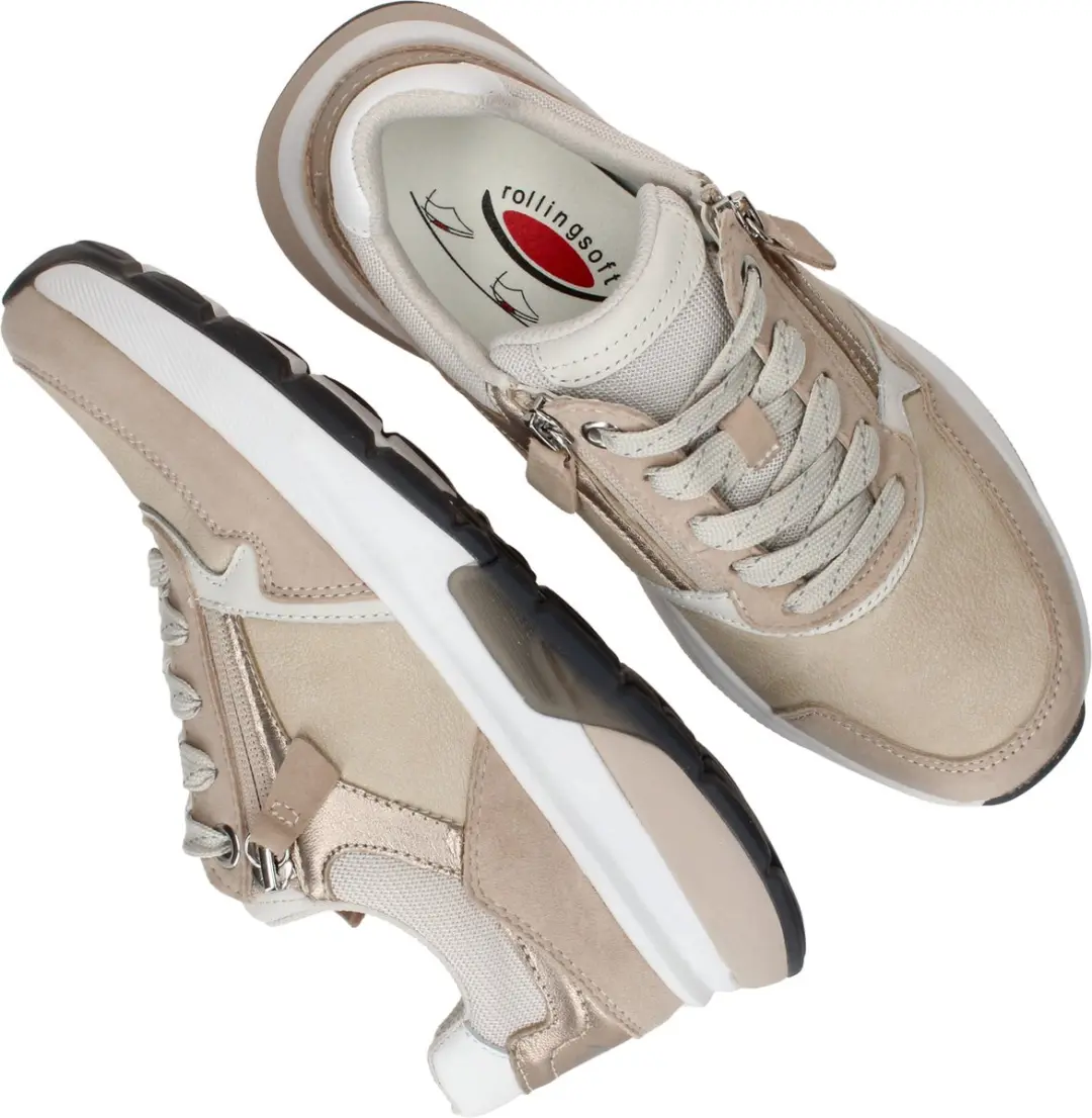 Gabor Rolling Soft Dames Sneakers - Beige - afbeelding 6 van 6