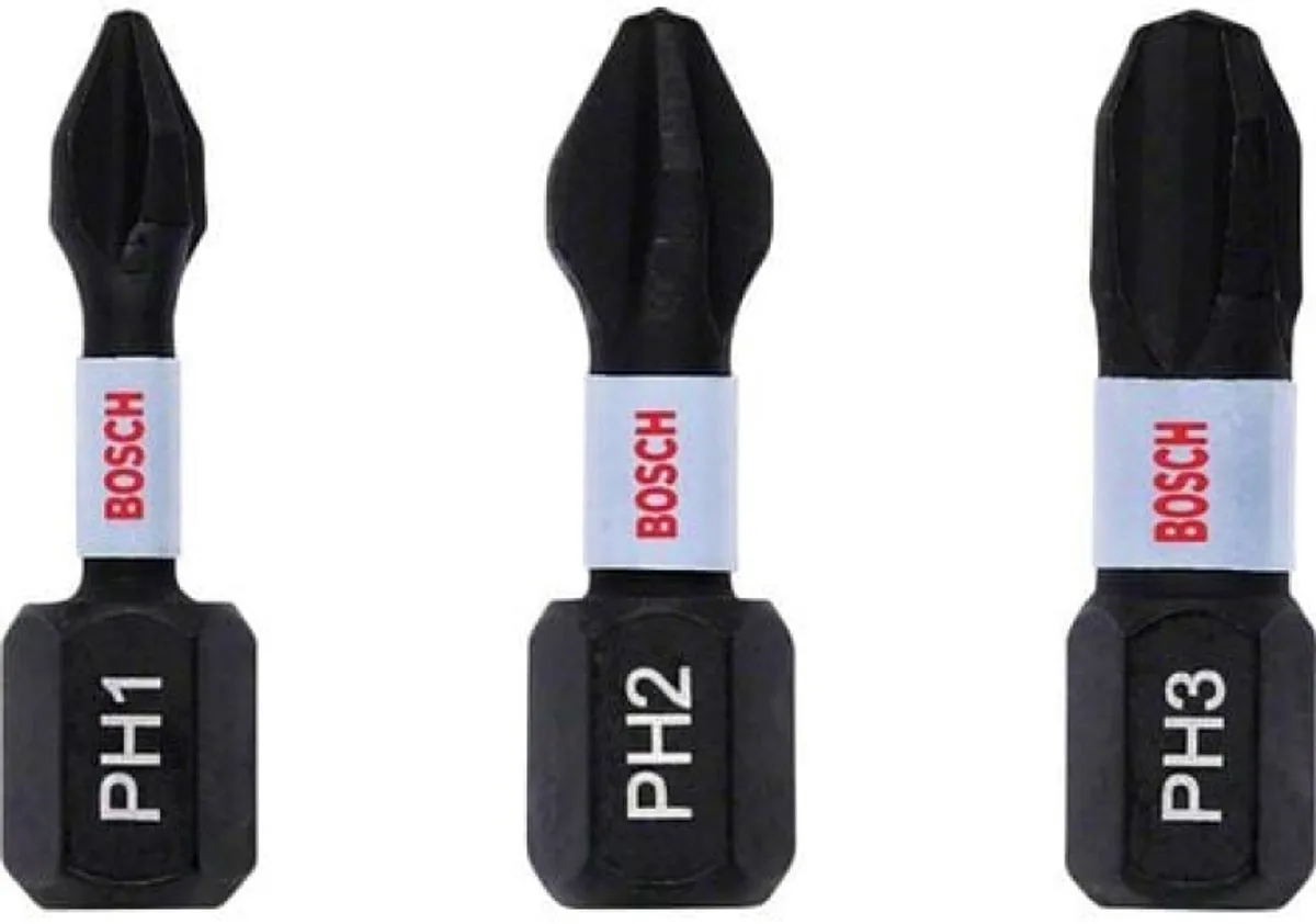 Bosch Professional Schroefbit Impact Control PH1/2/3 - 25mm - 3 Stuks - afbeelding 6 van 6