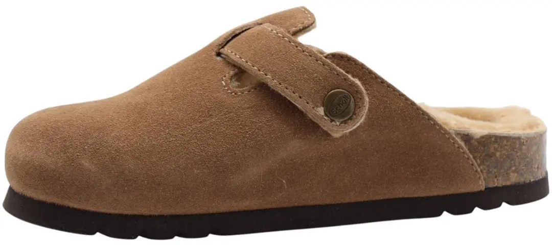 Scholl FAE NEW F Suede Clogs - Taupe - Maat 37 - afbeelding 6 van 6