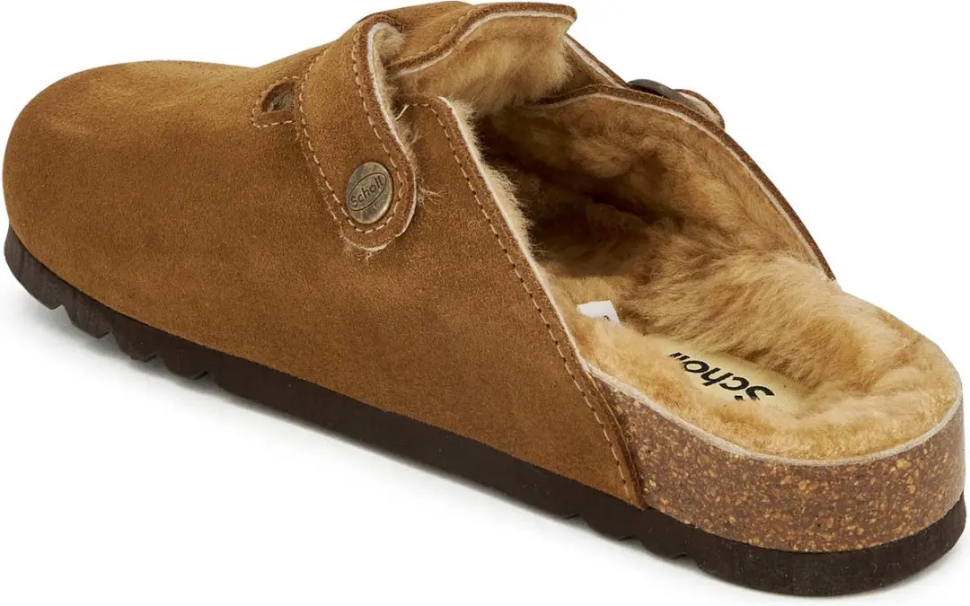 Scholl FAE NEW F Suede Clogs - Taupe - Maat 37