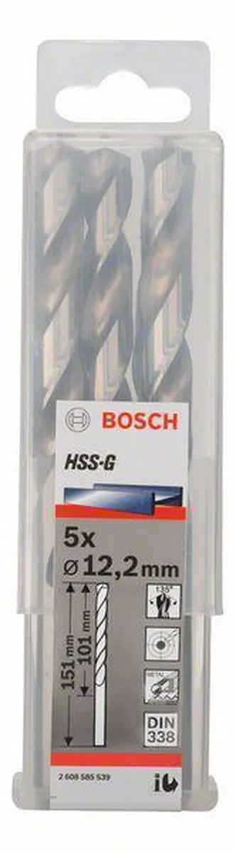 Bosch Professional ST. LINE 12.2mm HSS-G Boor