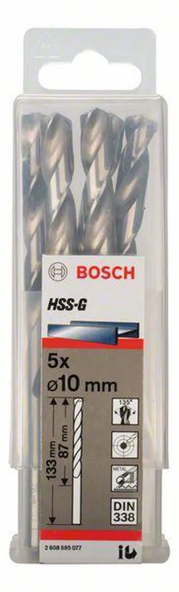 Bosch Professional ST. LINE 10.0mm HSS-G Boor - 5 Stuks
