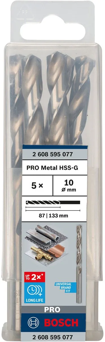 Bosch Professional ST. LINE 10.0mm HSS-G Boor - 5 Stuks