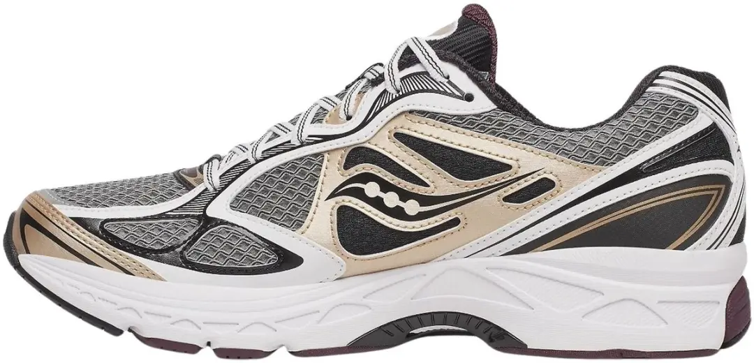 Saucony Guide 7 Sneakers - 45 - Donkergrijs/Zwart/Wit/Bruin - afbeelding 6 van 6
