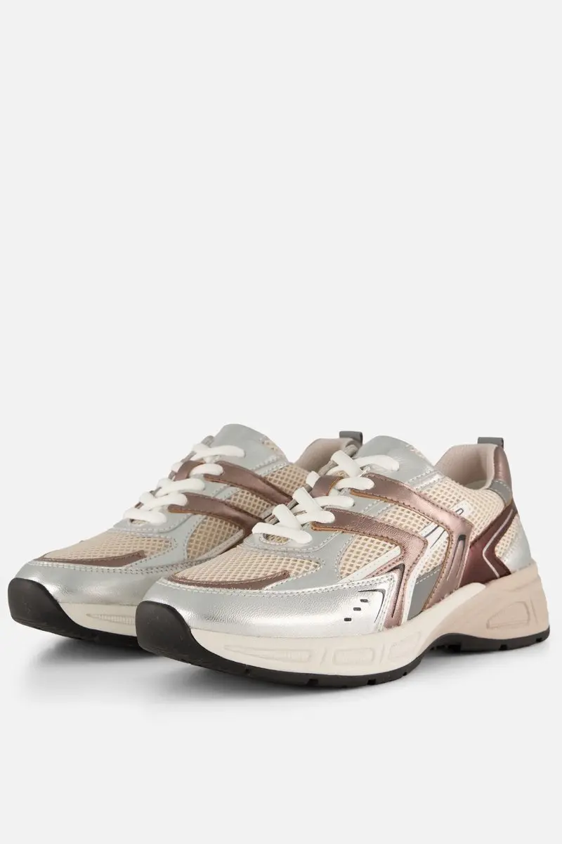 Gabor Sneakers Zilver Leer
