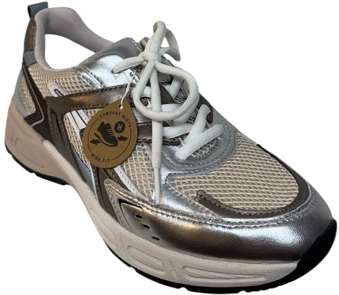 Gabor Sneakers Zilver Leer - Maat 43 - afbeelding 4 van 6