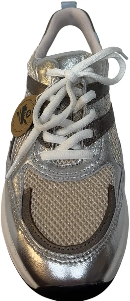 Gabor Sneakers Zilver Leer - Maat 43 - afbeelding 3 van 6