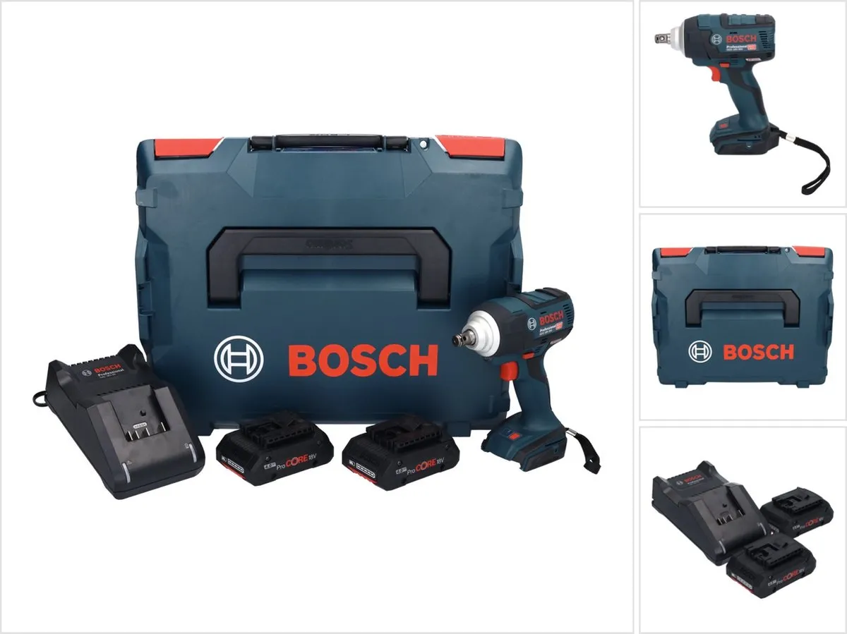 Bosch Professional GDS 18V-300 Slagmoersleutel 300Nm - 2x 4.0Ah Accu