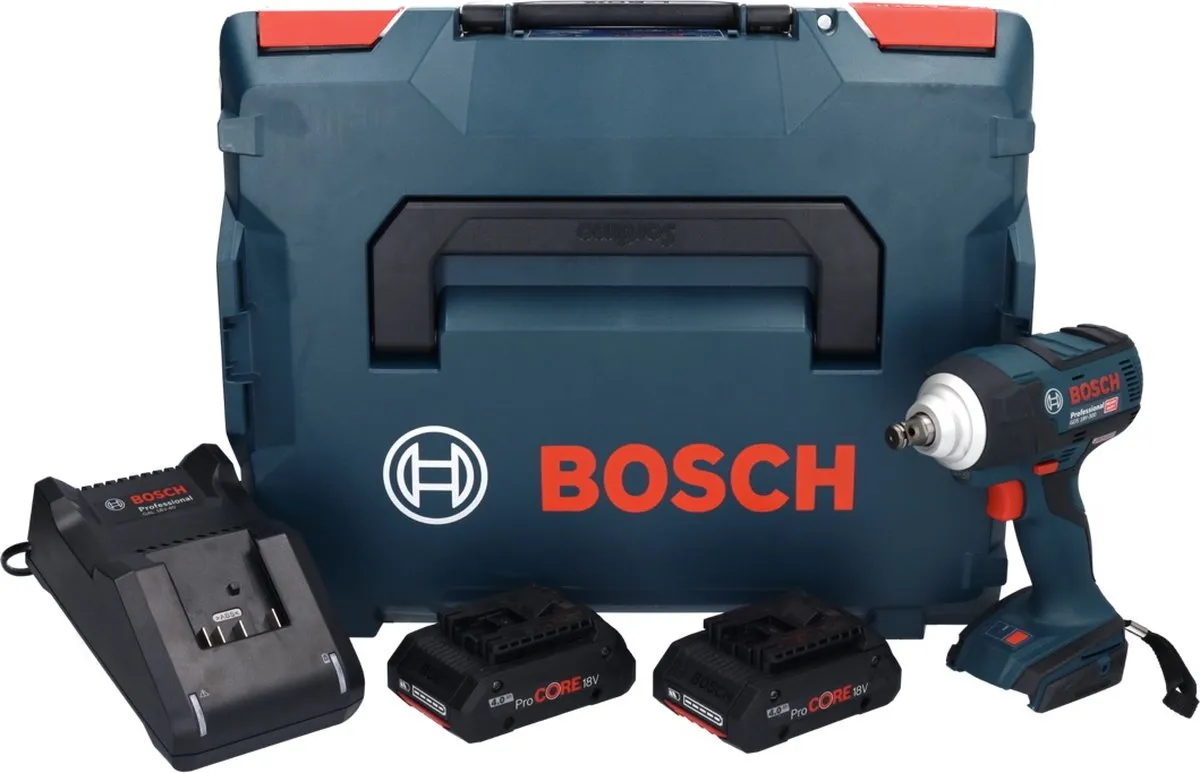 Bosch Professional GDS 18V-300 Slagmoersleutel 300Nm - 2x 4.0Ah Accu
