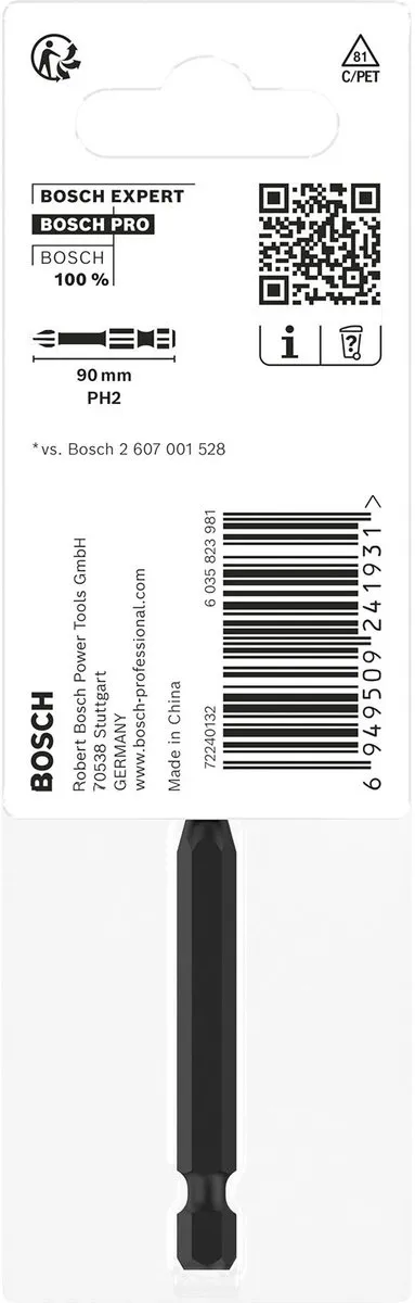 Bosch Professional PH2 Kruiskopschroefbit 90mm
