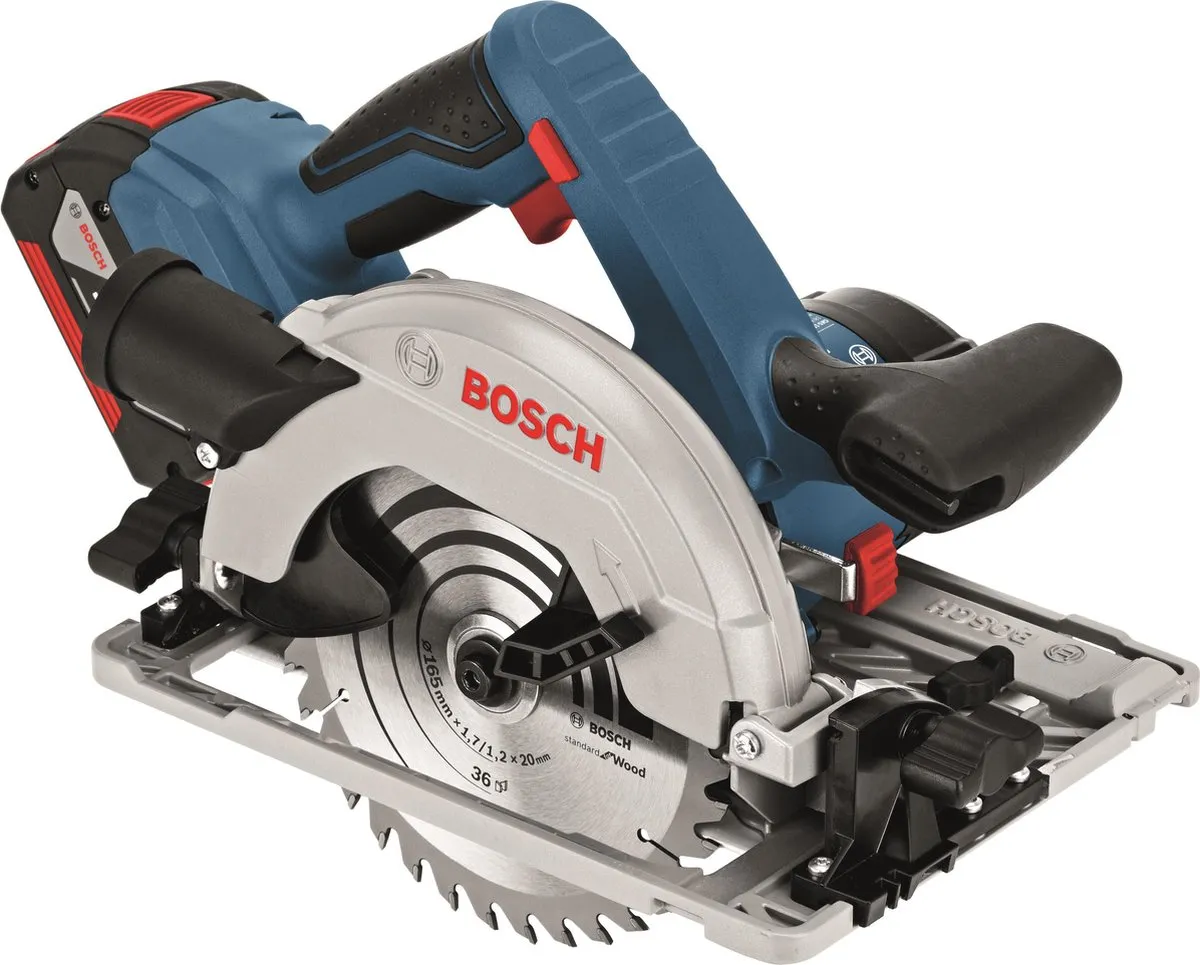 Bosch Professional GKS 18V-57 G Accu Cirkelzaagmachine - 2x 5,0Ah accu - 165mm - afbeelding 2 van 2