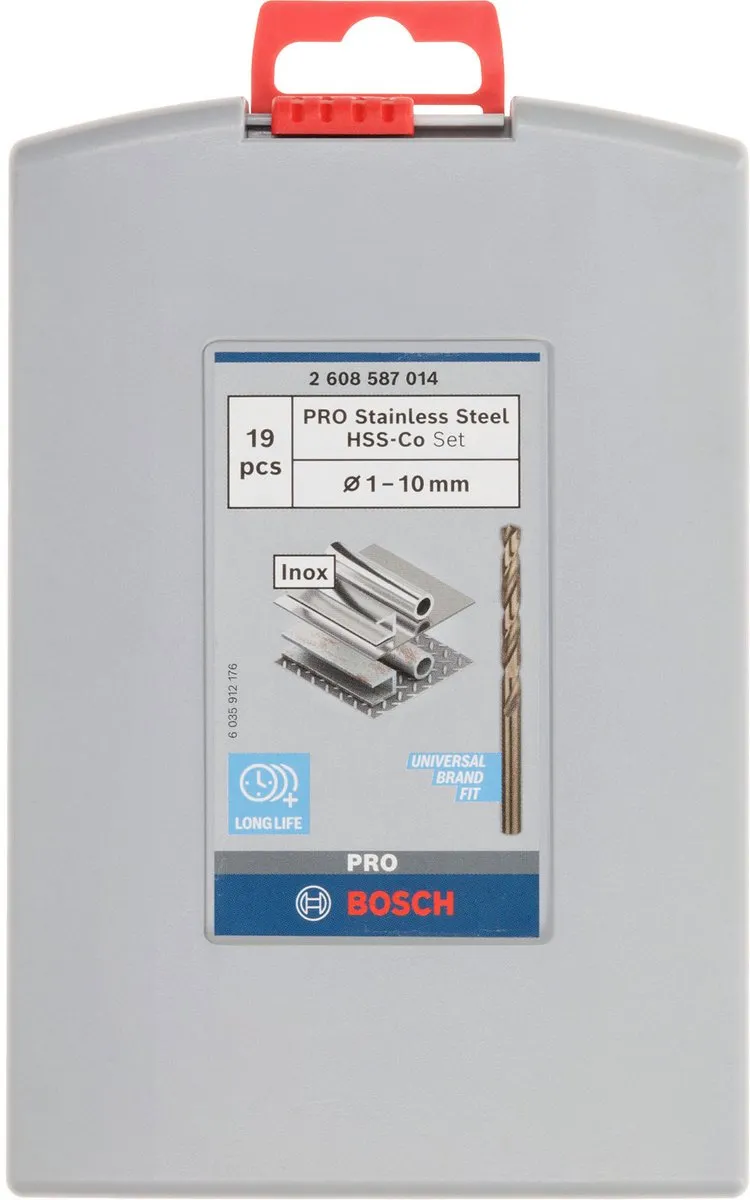 Bosch Professional 19ST Metaalboorset Pro Box HSS-Co 135° - 14 Stuks