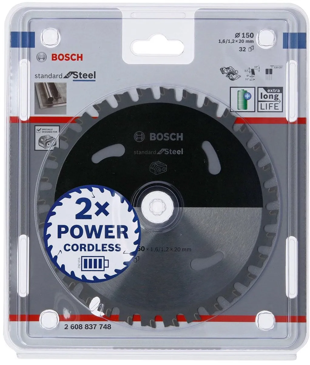Bosch Professional Steel Accuzaagblad 150mm - 32 Tanden - Metaal - afbeelding 6 van 6