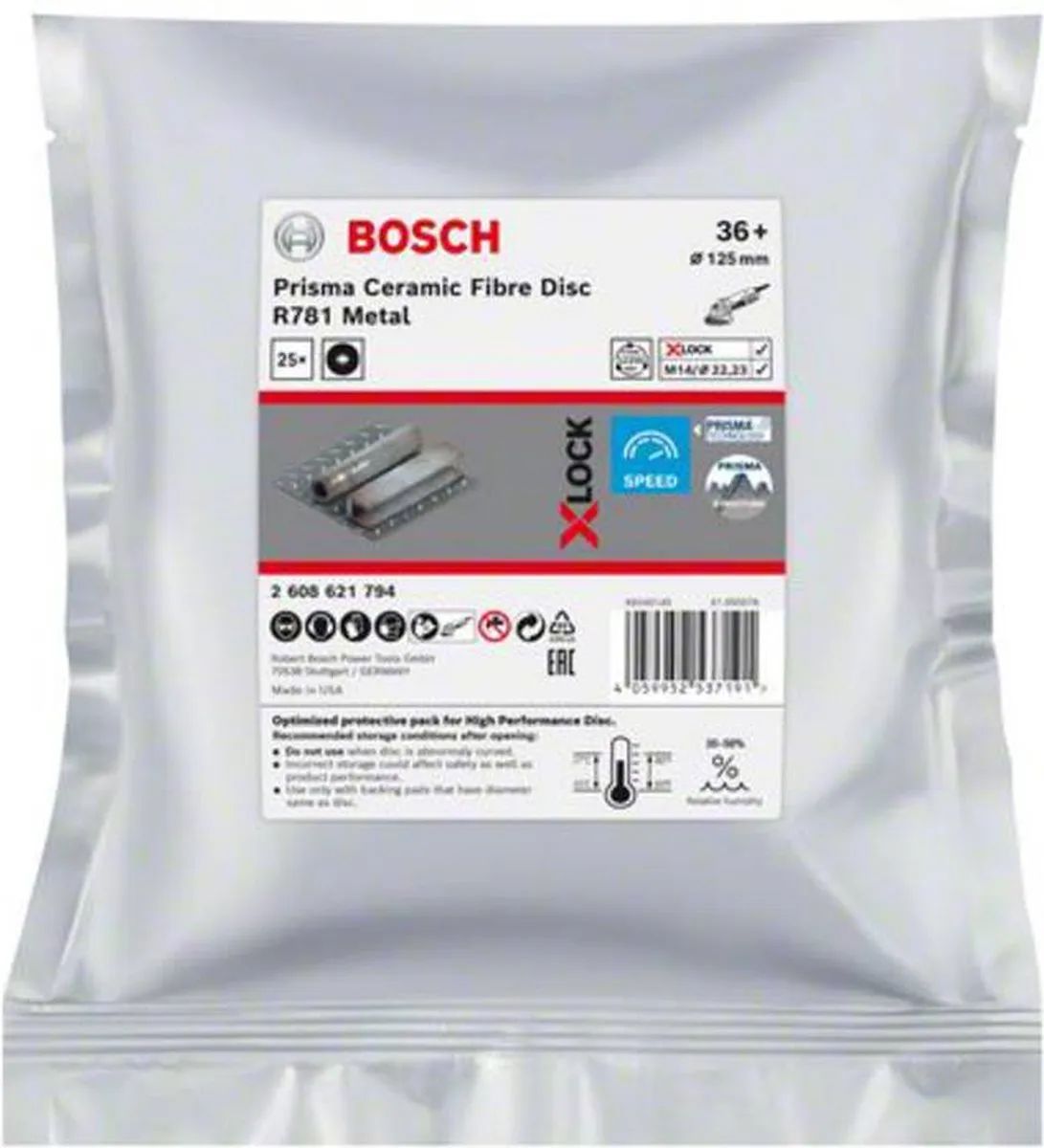 Bosch Professional Fiberschijf Ø125mm Korrel 36 - 25 Stuks