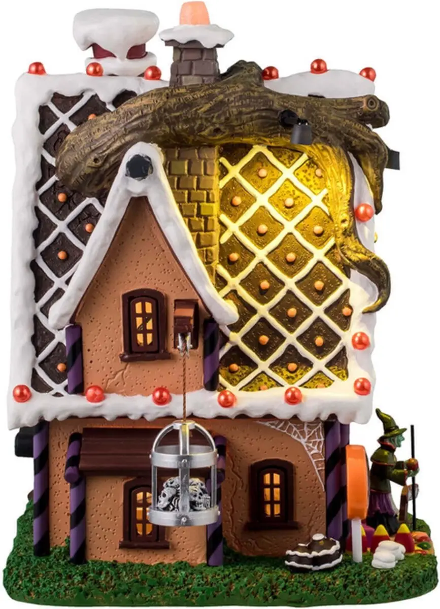 Lemax Spooky Town Candy Witch Cottage - Multicolor