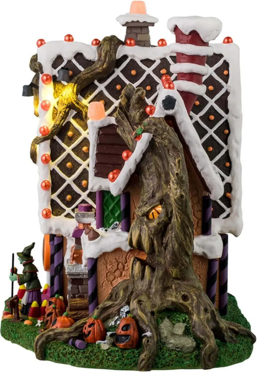 Lemax Spooky Town Candy Witch Cottage - Multicolor