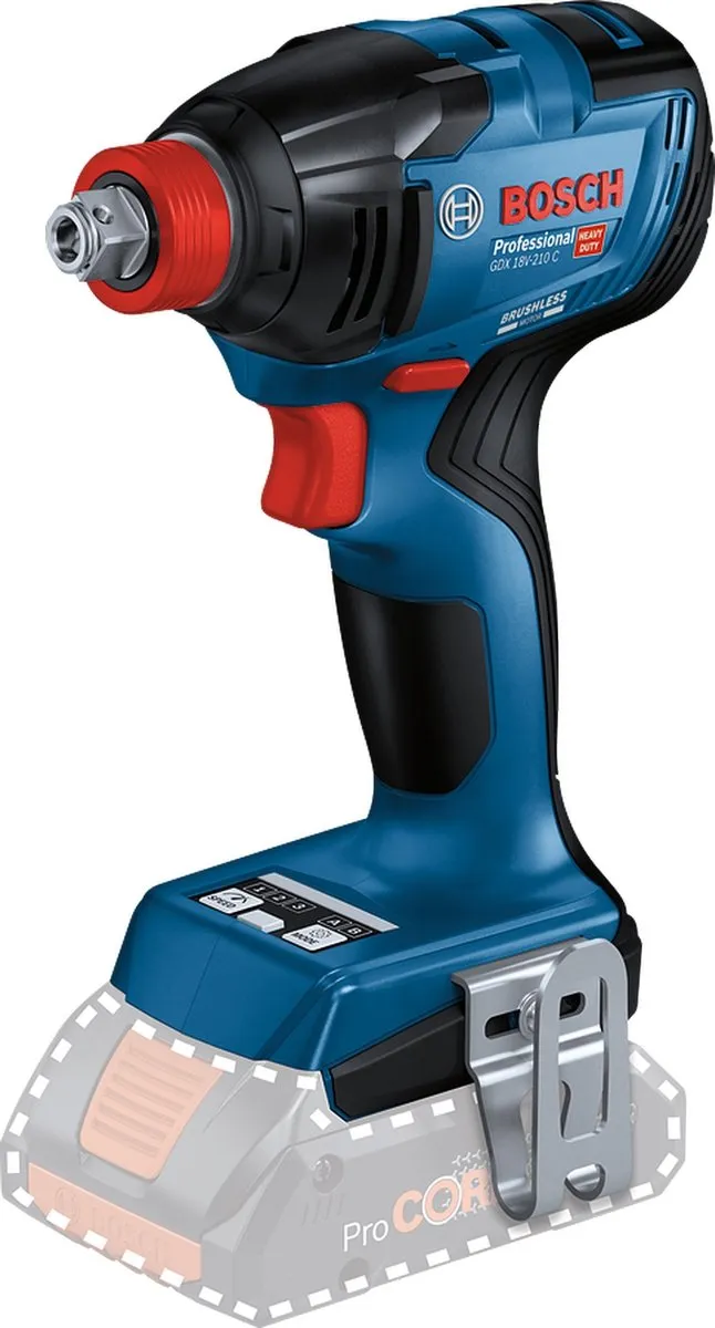 Bosch Professional GDX 18V-210 C Slagmoersleutel 210Nm - Bluetooth - afbeelding 6 van 6