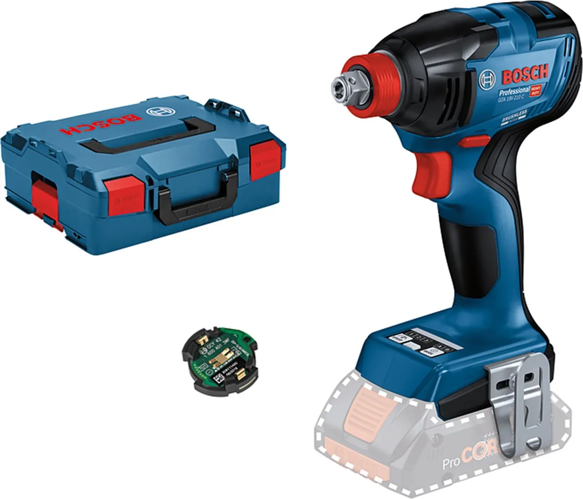 Bosch Professional GDX 18V-210 C Slagmoersleutel 210Nm - Bluetooth