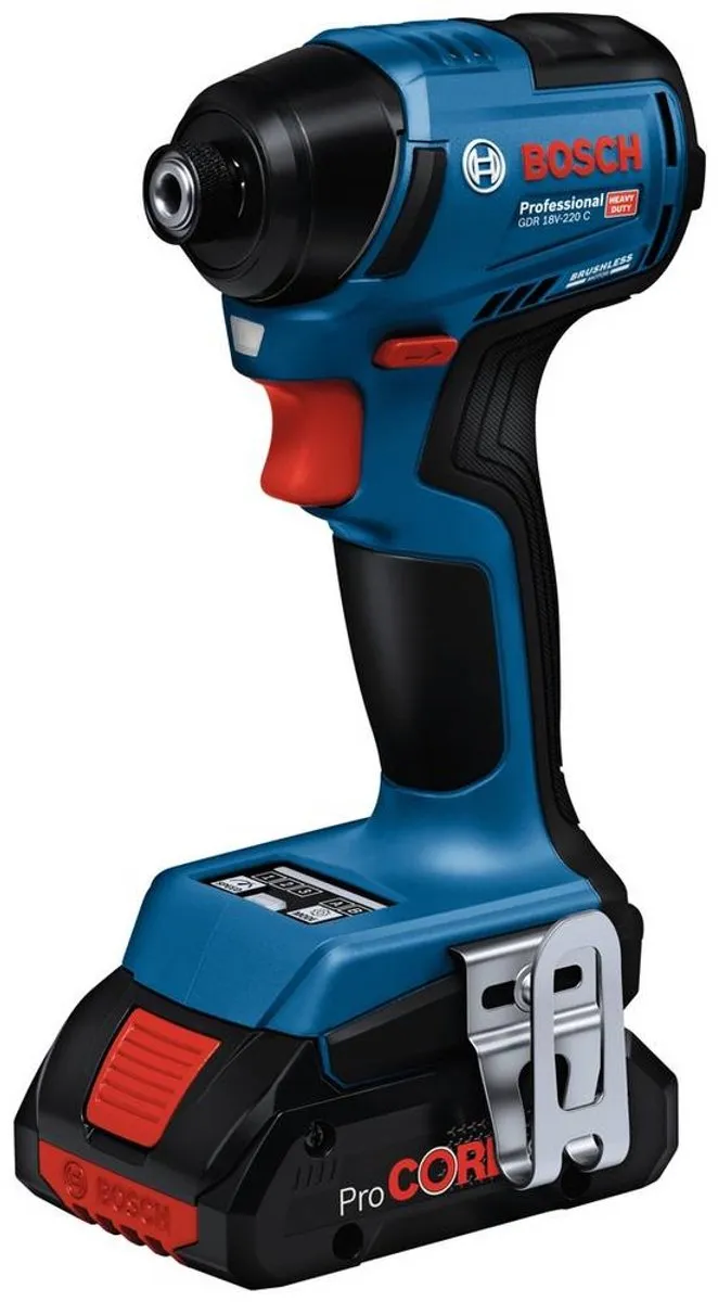 Bosch Professional GDR 18V-220 C Slagmoersleutel - 3 Snelheden - Incl. 2x Accu 5Ah & Lader - afbeelding 3 van 4