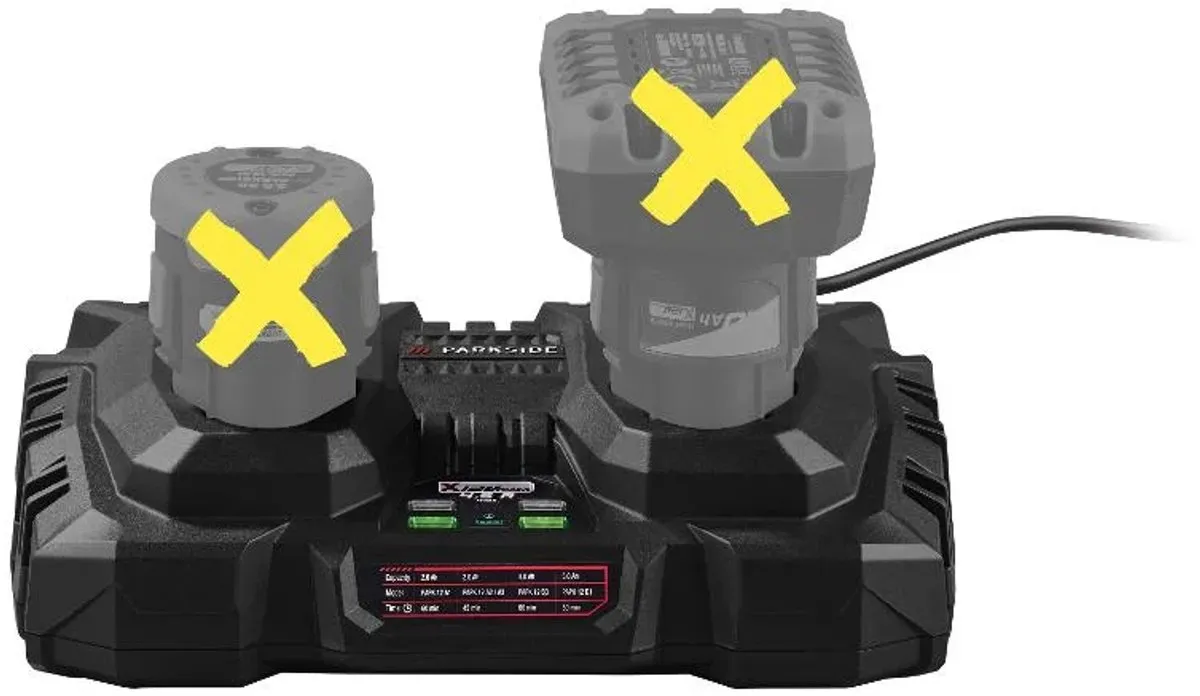 PARKSIDE PDSLAP 12 A1 Dubbele Accu-Oplader 150W