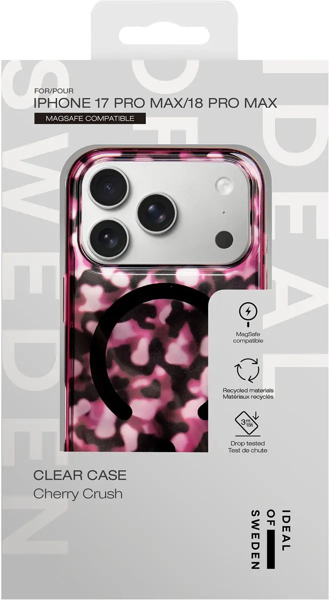 iDeal of Sweden Clear Case iPhone 18/17 Pro Max - MagSafe - Donkerrood - afbeelding 4 van 4
