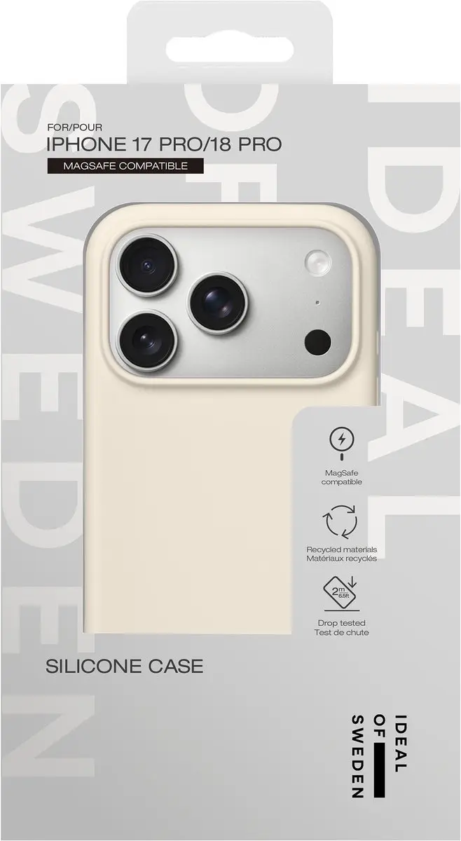iDeal of Sweden Silicone Case iPhone 18/17 Pro - Cloud Dancer - Beige - afbeelding 4 van 4