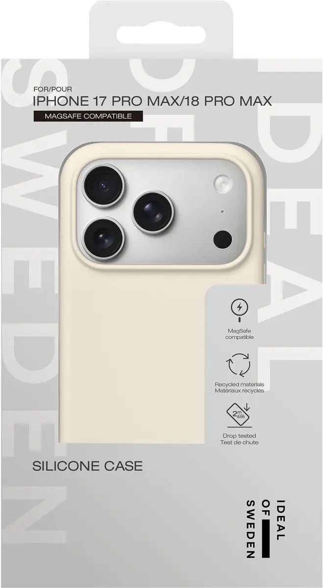 iDeal of Sweden Silicone Case iPhone 18/17 Pro Max - Cloud Dancer - Beige - afbeelding 4 van 4