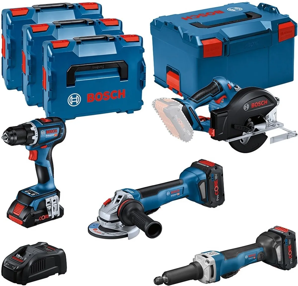 Bosch Professional Accu Toolkit 4-delig 18V