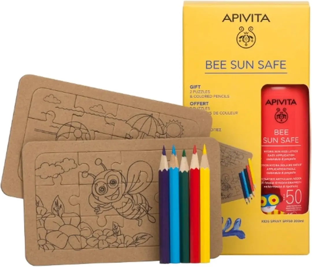 Apivita Bee Sun Safe Kids SPF50 Spray - 50ml - 50 Stuks - afbeelding 2 van 3