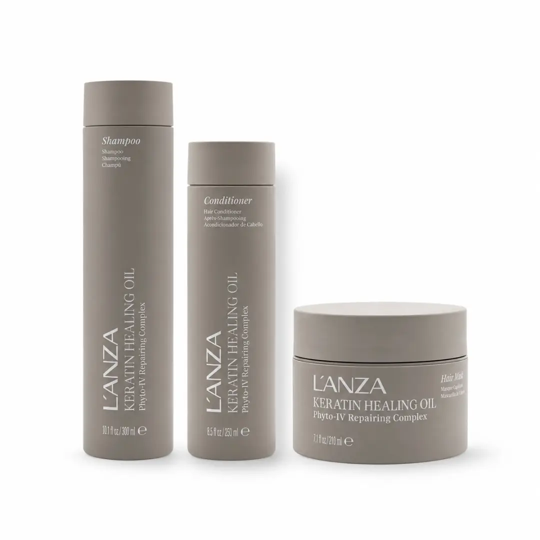 L'ANZA Keratin Healing Oil Lustrous Triple Set