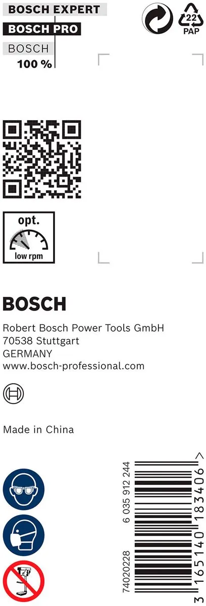 Bosch Professional Slangenboor 18x235mm Hout - MPN 2608597631