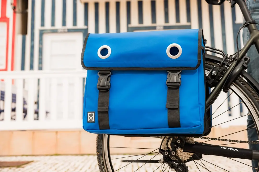 Willex Dubbele Fietstas Bisonyl 30L - Blauw - afbeelding 5 van 6