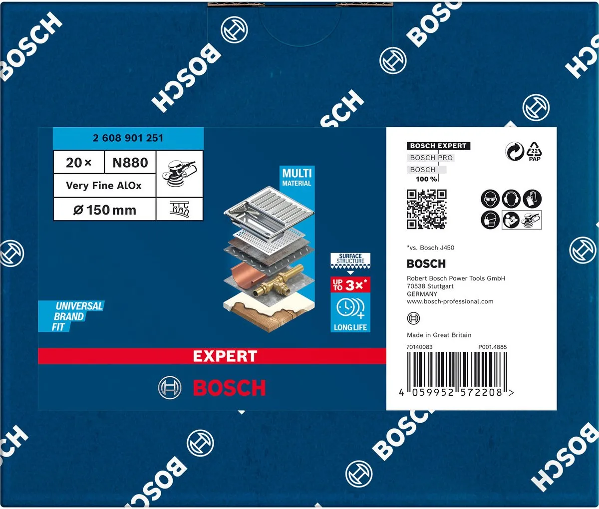 Bosch Professional 20x Expert N880 Vliesschijven - 150mm