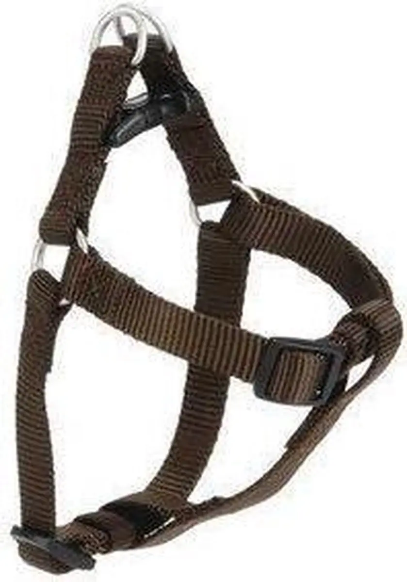 Nylon borsttuig . Bruin, verstelbaar.