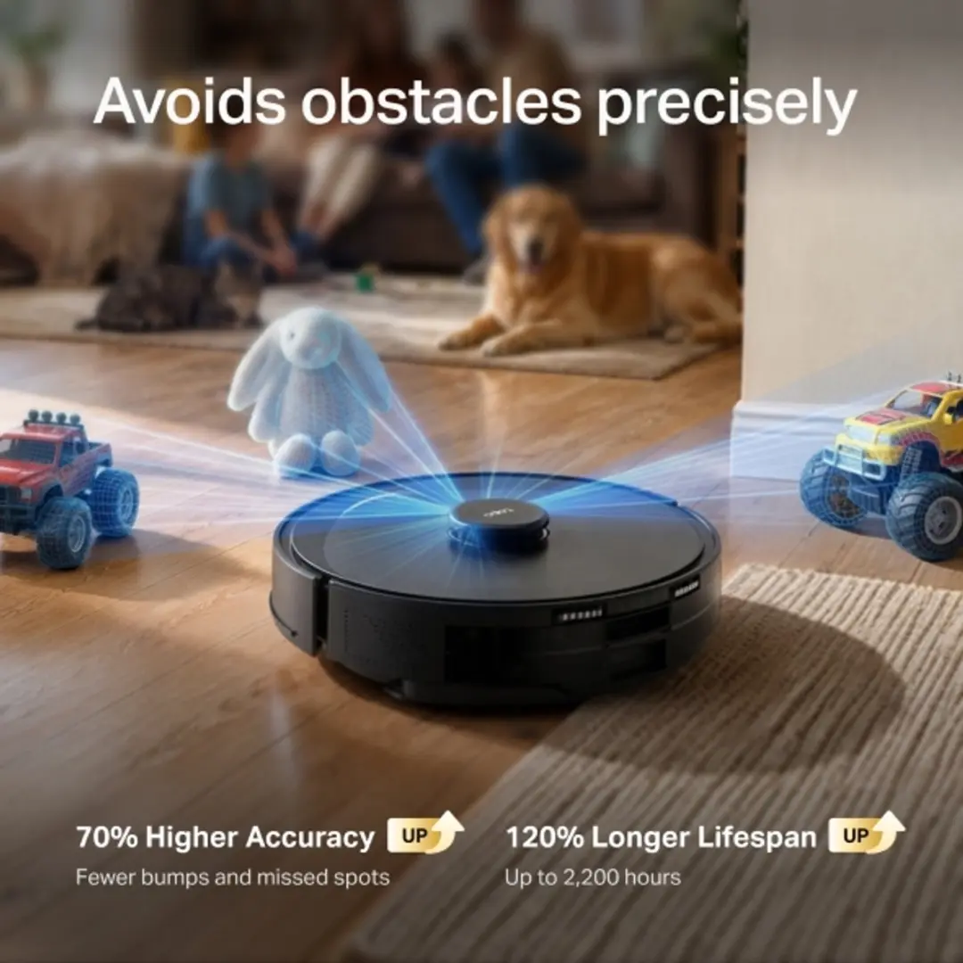 TP-Link Tapo RV30 Max Plus Gen2 Robotstofzuiger - 3.3L - Zwart - afbeelding 2 van 6