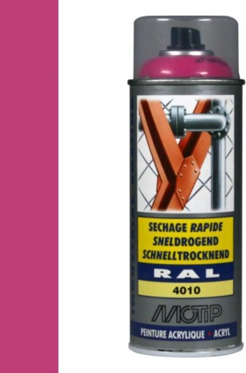 Motip industrial acryllak hoogglans RAL 4010 tele magenta