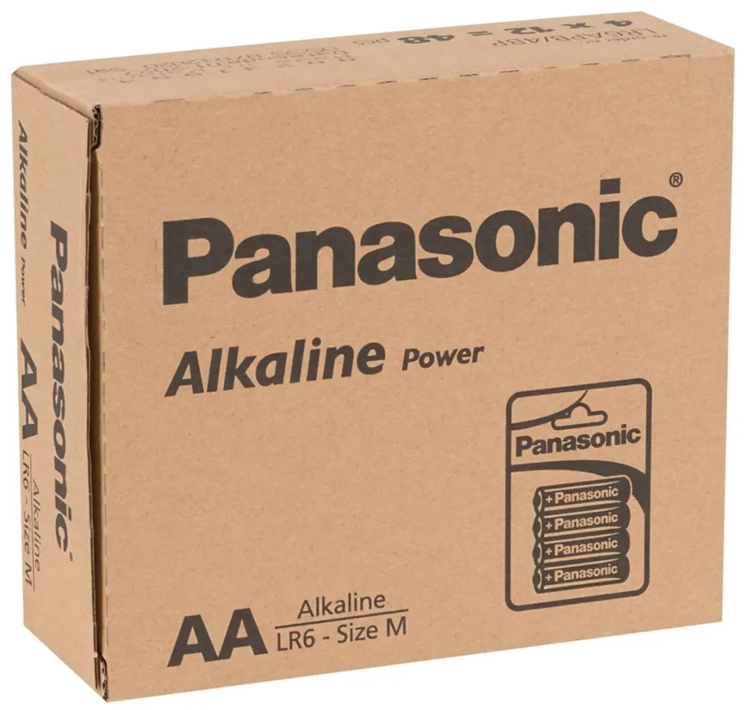 Panasonic Alkaline Power AA LR06 Batterijen 48 Stuks