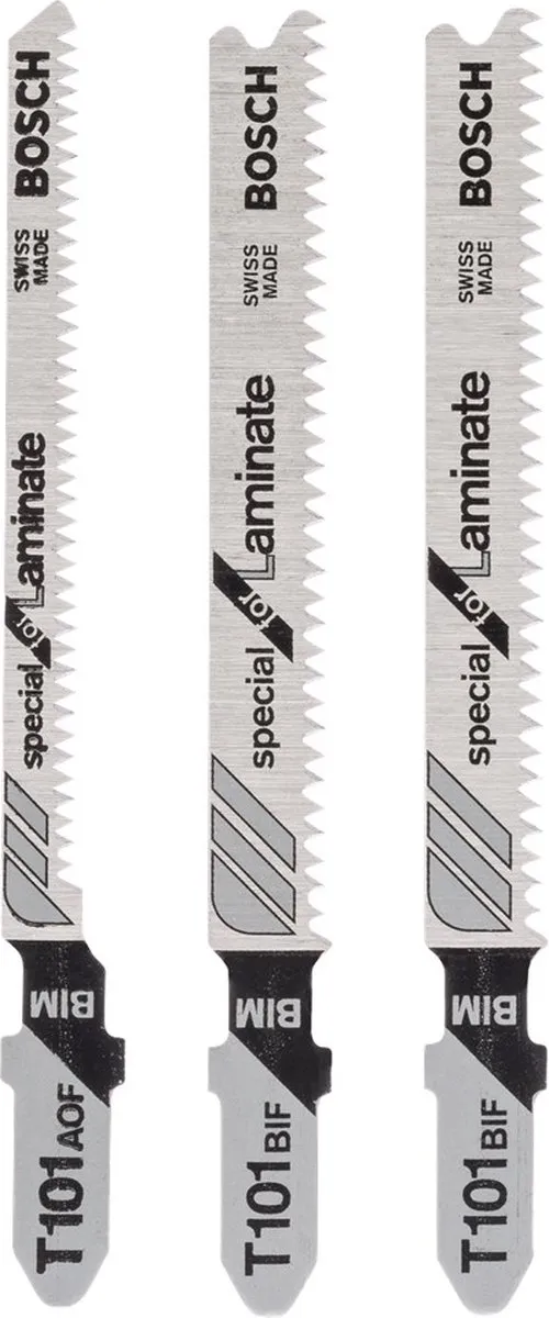 Bosch Professional Decoupeerzaagbladen Set 3 Stuks - Laminat 2XT101BIF + T101AOF