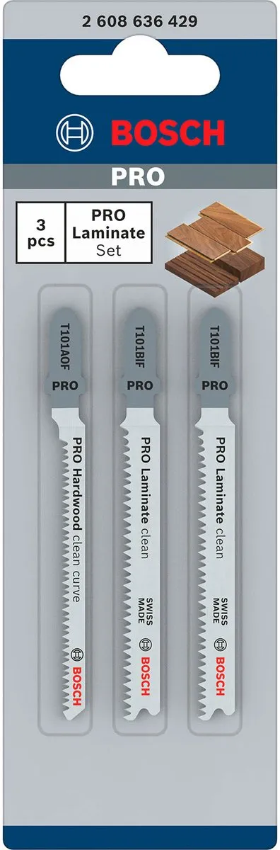 Bosch Professional Decoupeerzaagbladen Set 3 Stuks - Laminat 2XT101BIF + T101AOF