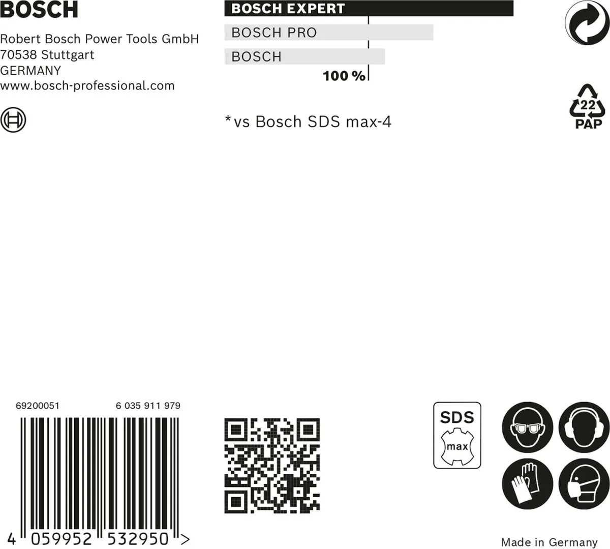 Bosch Professional EXPERT SDS max-8X Hamerboor 18x200mm - Beton