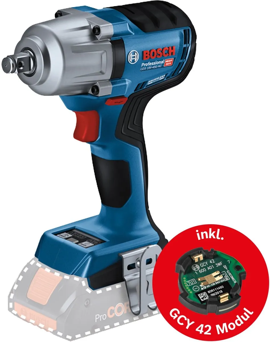 Bosch Professional GDS 18V-450 HC Slagmoersleutel 450Nm - 1/2" - 18V