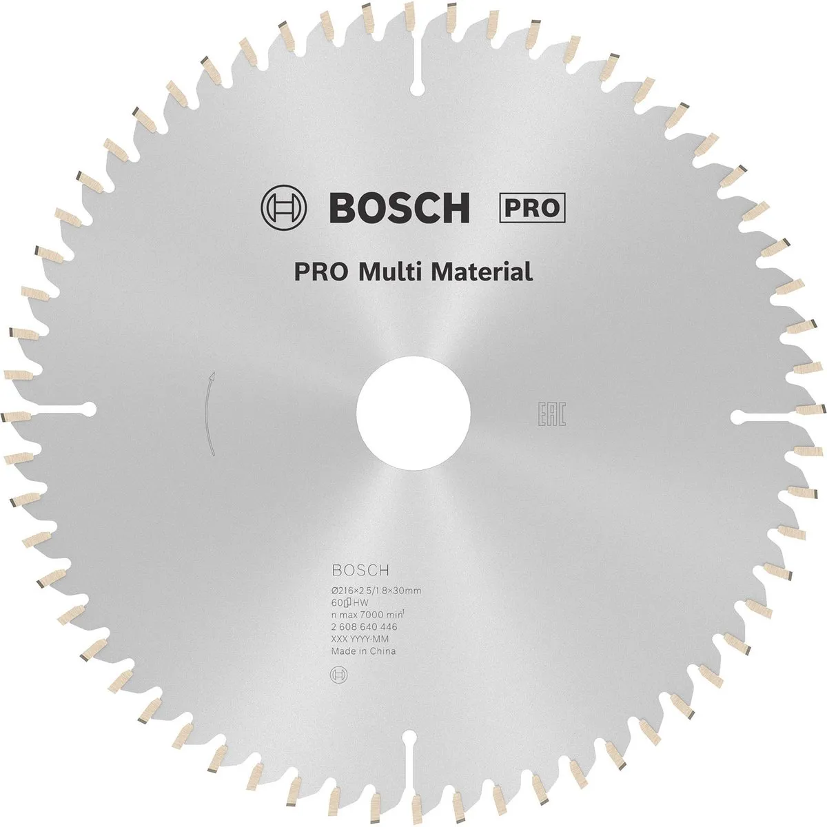Bosch Professional CIRKZB MULTI K/V & T Zaagblad 216mm Metaal