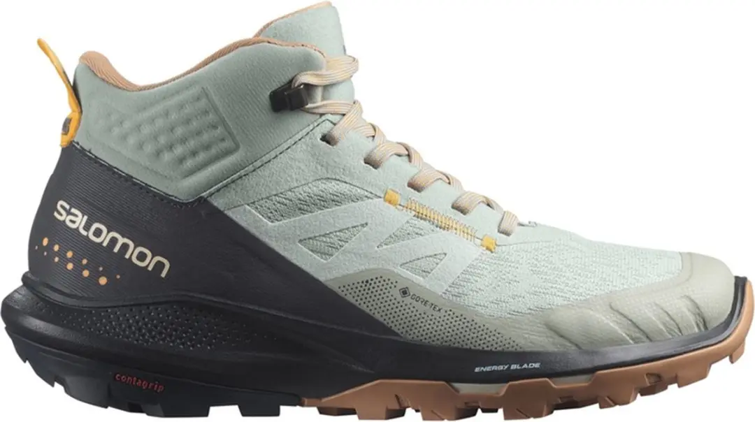 Salomon Outpulse Mid Gore-Tex Dames Hoge Wandelschoen Wrought Iron/Ebony/Blazing