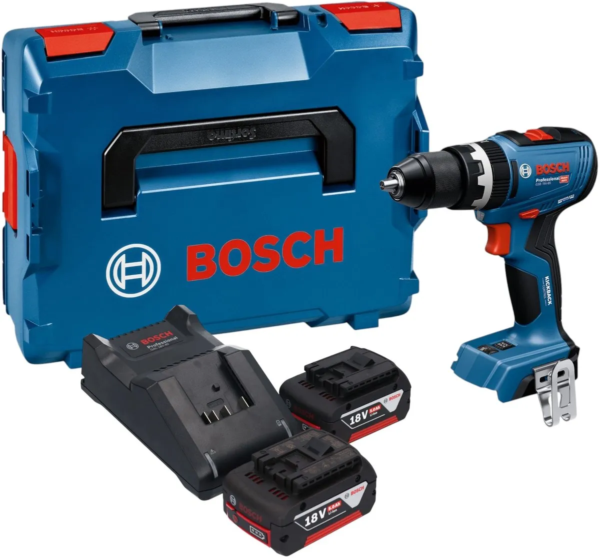 Bosch Professional GSB 18V-65 Accu Klop-/Schroefboormachine 18V