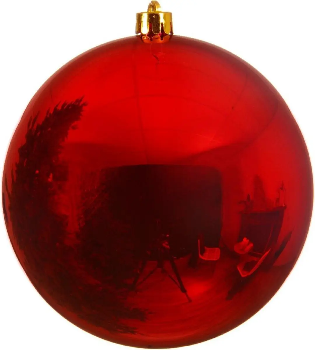 Decoris Kerstbal 25cm Rood